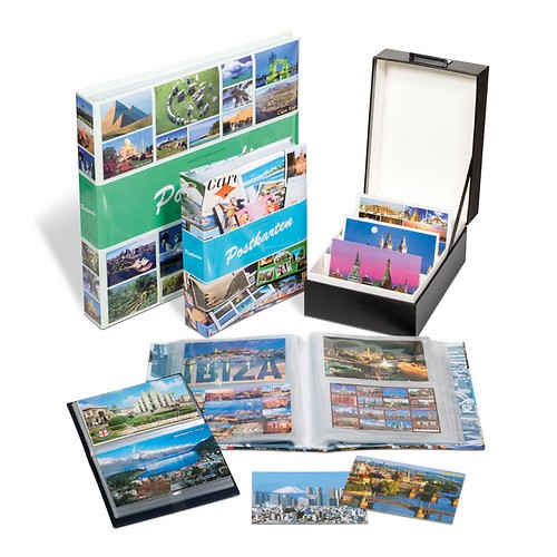 Álbumes para tarjetas postales, sobres y FDCs