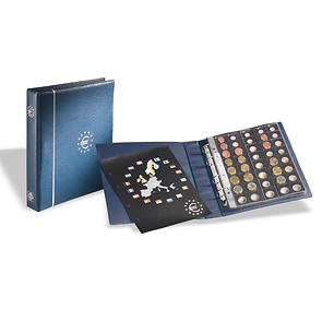 Álbum de monedas de euro en formato OPTIMA, azul