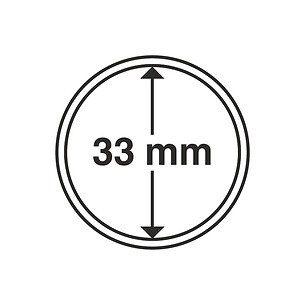 Cápsulas de monedas diámetro interior 33 mm