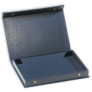 Estuche para monedas L para 4   bandejas, azul, vacío