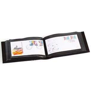 Álbum para 100 FDCs o cartas en el formato DIN largo, azul