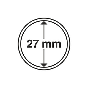 Cápsulas Grips para monedas de 27 mm, paquete de 10