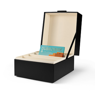 Leuchtturm Caja De Colección Con 60 Compartimentos – Ideal Para Figuras De Huevo, Minerales, Joyas Y Recuerdos, Tamaño 395x335x40 Mm
