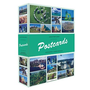 Álbum POSTCARDS para 200 tarjetas postales, con 50 fundas firmemente enduademadas