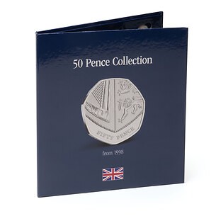 Álbum de monedas PRESSO 50 peniques para monedas en circulación desde 1998