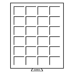 42 x 42 mm 24 compartimentos