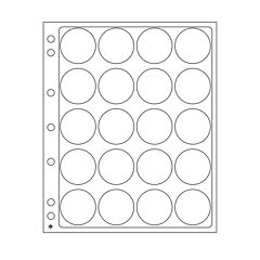 Formato interior:  Ø 38 - 40 / 20 compartimentos