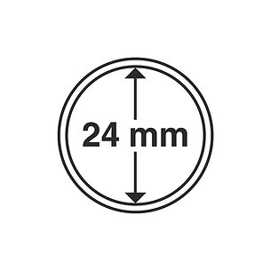 Cápsulas de monedas diámetro interior 24 mm