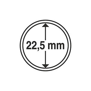Cápsulas de monedas diámetro interior 22,5 mm