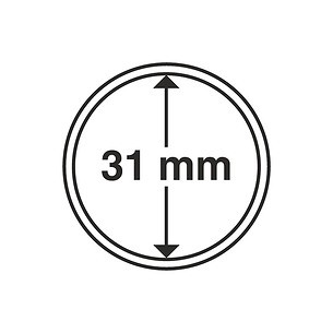 Cápsulas de monedas diámetro interior 31 mm