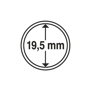 Cápsulas de monedas diámetro interior 19,5 mm