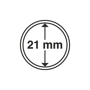 Cápsulas de monedas diámetro interior 21 mm