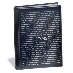 Álbum de bolsillo ROUTE 96 para monedas con 8 hojas, cada una para 12 monedas, azul