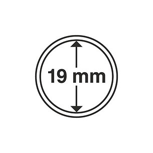 Cápsulas de monedas diámetro interior 19 mm