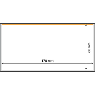 Hojas para billetes de banco,  Basic 170 x 86 mm, paquete de 50