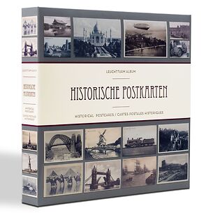 Album para 600 tarjetas postales históricas, con 20 fundas transparentes