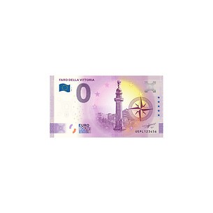 Leuchtturm billete-souvenir de cero euro “Faro della Vittoria