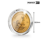 Ultra Cápsulas Perfect Fit para 1 oz. Krügerrand or (32,60 mm), paquete de 10