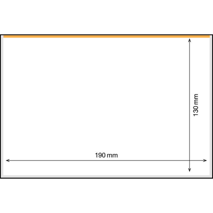 Hojas para billetes de banco Basic 190, paquete de 50, 190x130mm