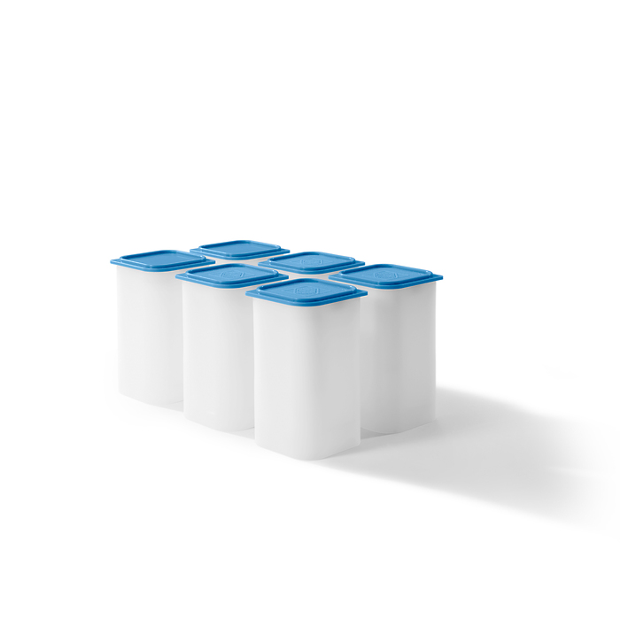 Sqube Tubo cuadrado para 20 monedas de 38 – 39 mm de diámetro, apilable, paquete de 6