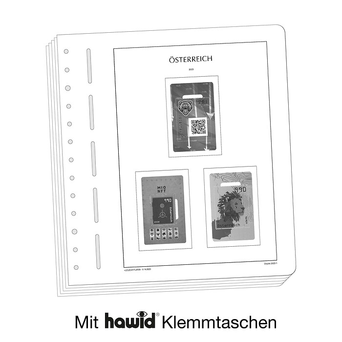 Leuchtturm Suplemento-SF Austria CRYPTO-sellos 2025