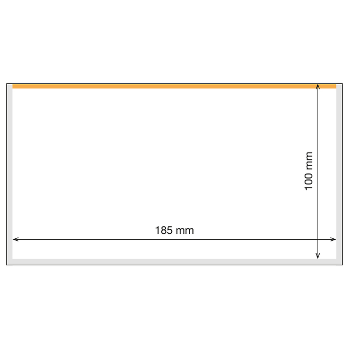 Fundas Basic Plus 185 Toploader para billetes, paquete de 25
