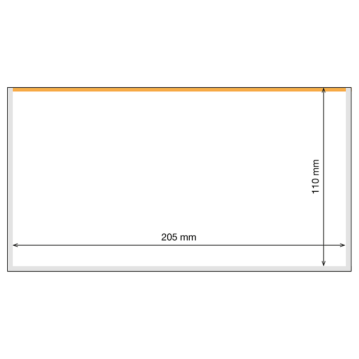 Fundas Basic Plus 205 Toploader para billetes, paquete de 25