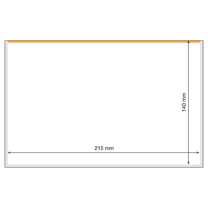 Fundas Basic Plus 215 Toploader para billetes, paquete de 25
