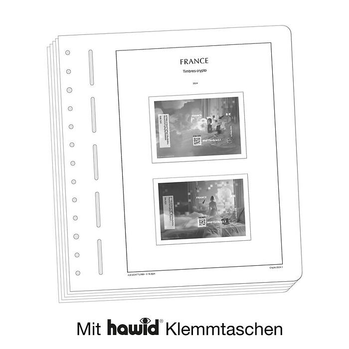 Leuchtturm Suplemento-SF Francia CRYPTO-sellos 2025