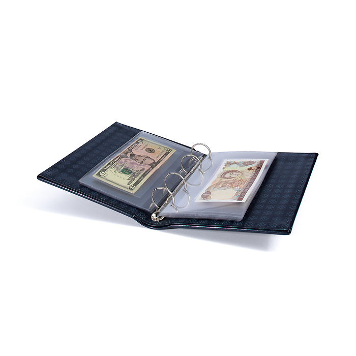 Álbum de billetes Charta, incl. 40 fundas, negro