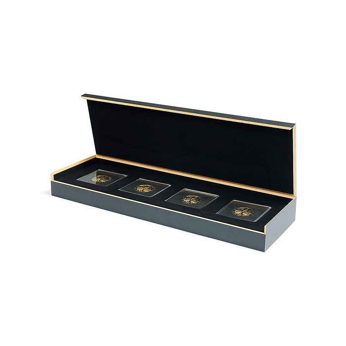 Estuche Luxor para cuatro cápsula para monedas Quadrum