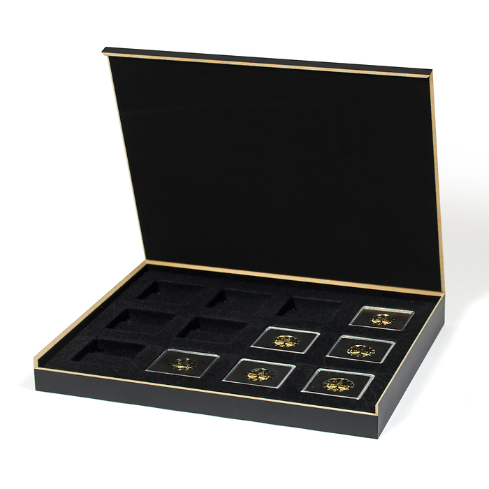 Estuche Luxor para doce cápsula para monedas Quadrum