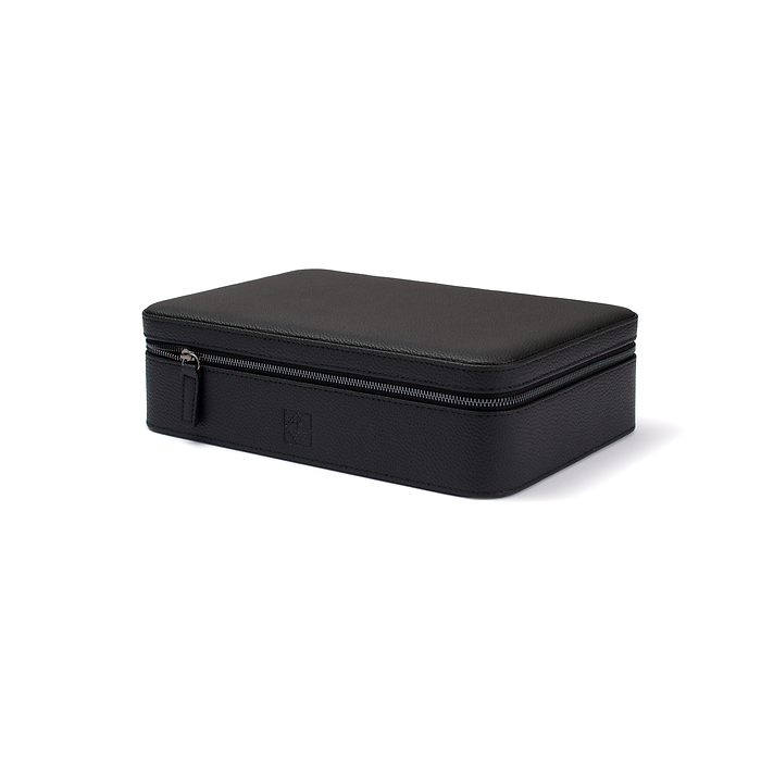 Estuche de viaje para relojes Vigil, 8 compartimentos, negro