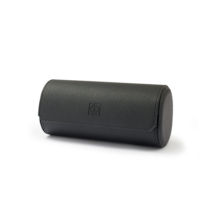 Estuche para relojes Via, 3 compartimentos, negro