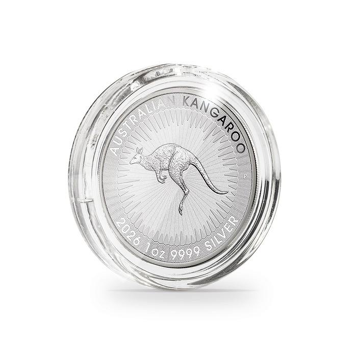 Ultra Cápsulas Perfect Fit para 1 oz. Kangaroo Plata (40,6 mm), paquete de 10
