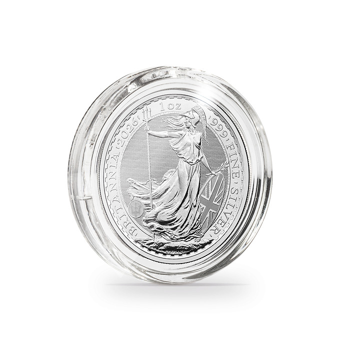 Ultra Cápsulas Perfect Fit para 1 oz. Britannia Plata (38.61 mm), paquete de 10