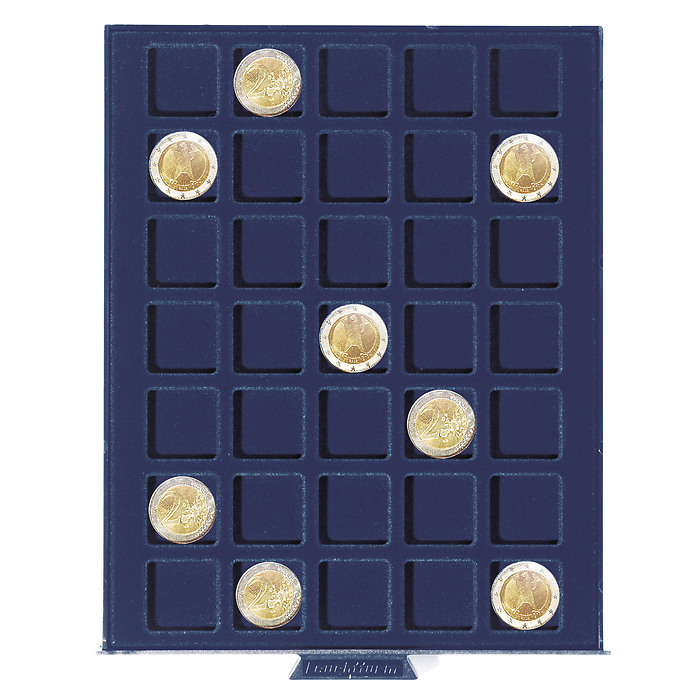 Bandeja para monedas Smart, con 35 divisiones esquinadas de   27 mm Ø