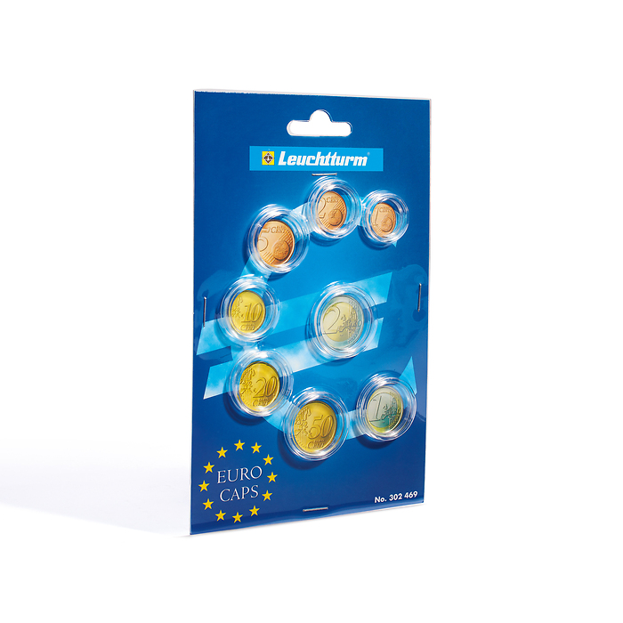Cápsulas Grips para monedas de un euro