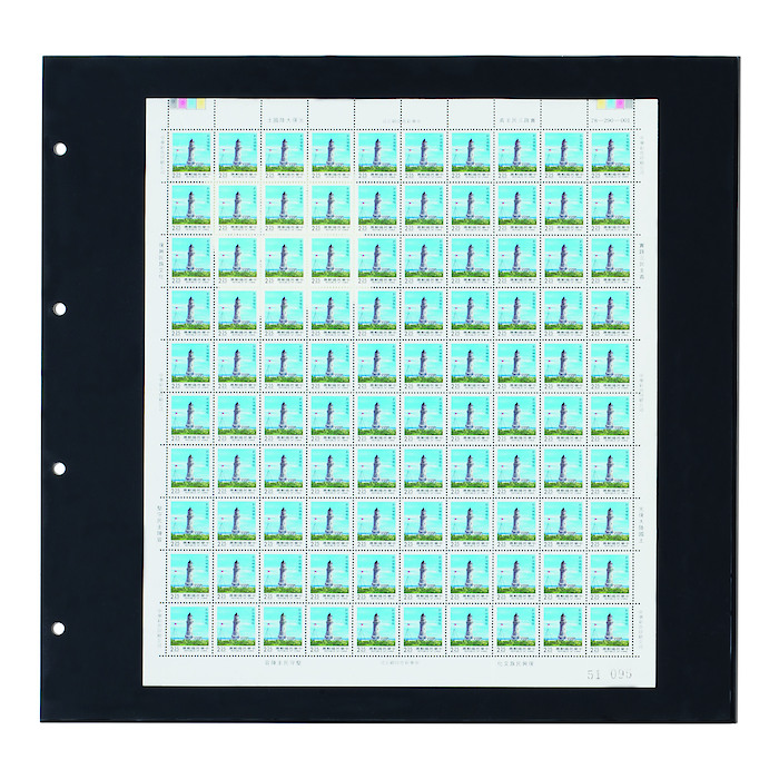 Hojas de plástico Maximum, para pliegos, 1 división, negro