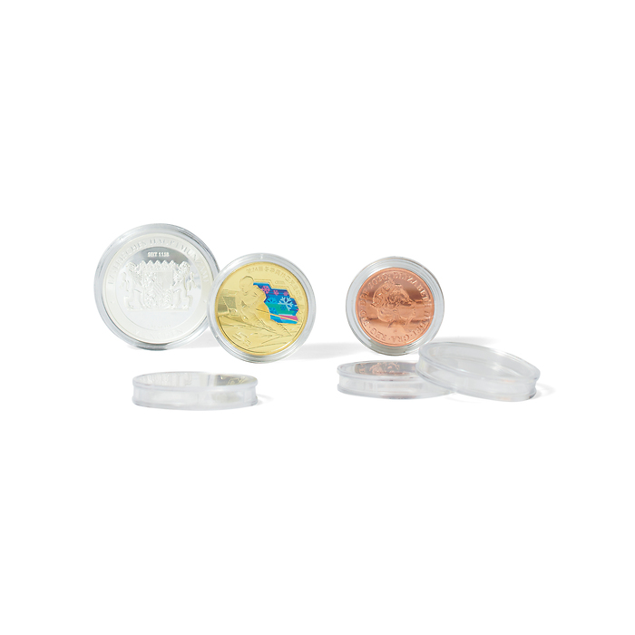 Cápsulas de monedas diámetro interior 24,5 mm paquete de 100