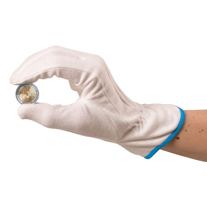 Guantes de algodón para las monedas, talla única, 1 par