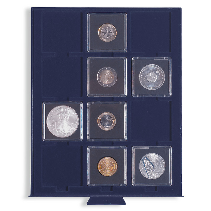 Bandeja para monedas Smart, con 12 divisiones esquinadas de   50 mm Ø