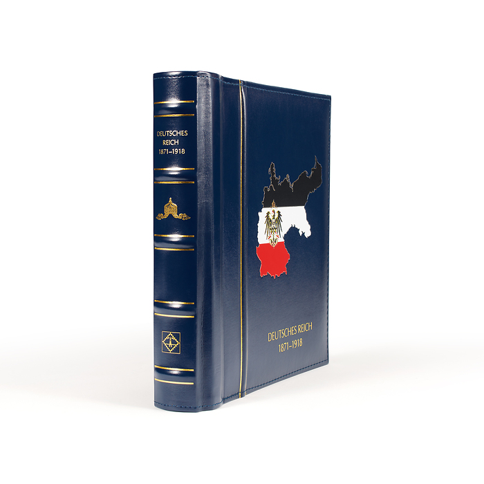 Leuchtturm SF-Álbum preimpre.tapas Perfect DP, Classic DEUTSCHES REICH 1872-1918, azul