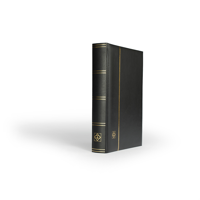 Comfort clasificador,DIN A4, 64 páginas negras, tapa acolchada, negro