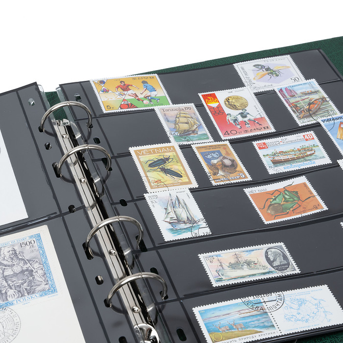 Tapa de anillas Optima F, con  cajetín protector, verde