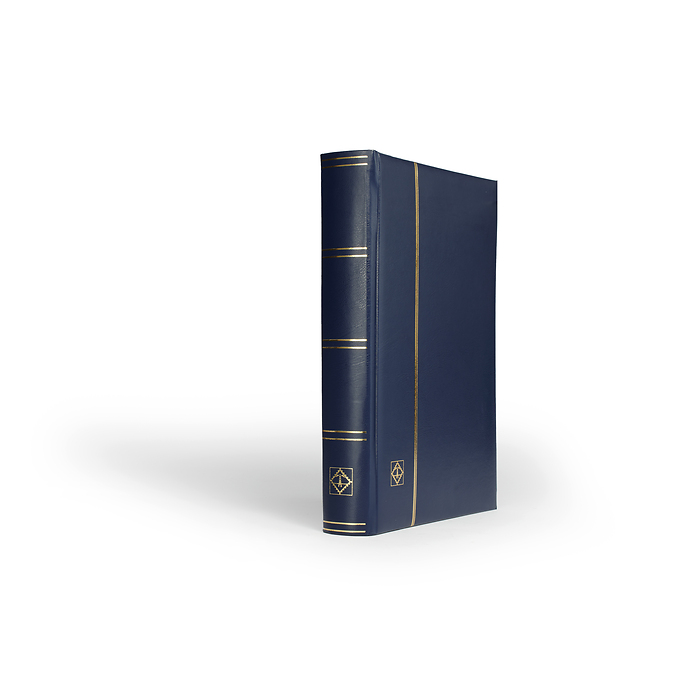 Comfort clasificador,DIN A4, 64 páginas negras, tapa acolchada, azul