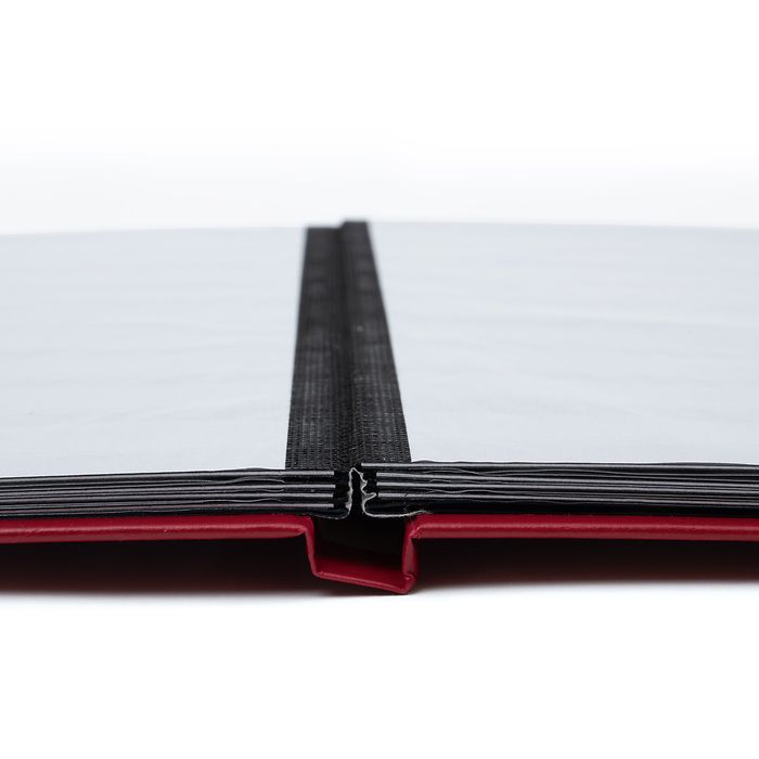 Clasificador BASIC, DIN A4, 16 páginas negras, tapa no acolchada, rojo
