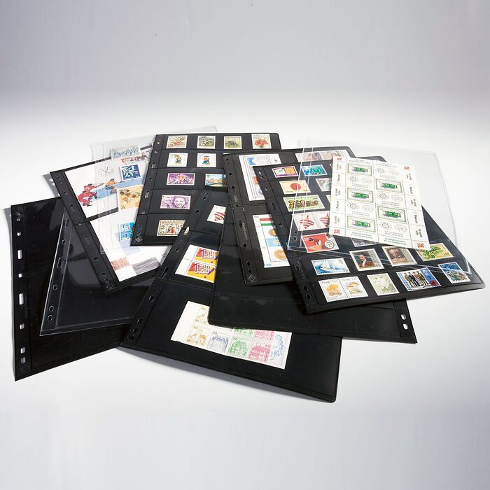 hojas de plástico VARIO, 8 divisiones, para tarjetas Telefónicas, transparente