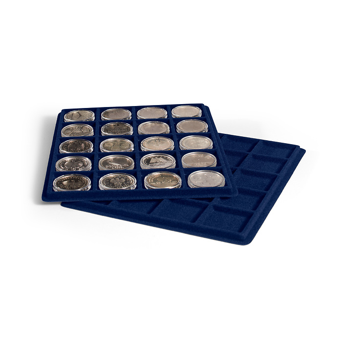 Bandeja para 20 monedas de 41   mm Ø, para maletín