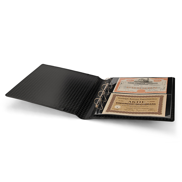 Tapa de anillas Kanzlei, diseño Classic con cajetín protector, negro